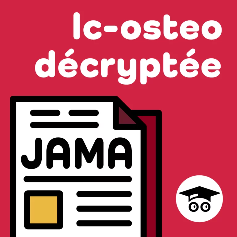 Jaquette podcast étude LC OSTEO dans le JAMA